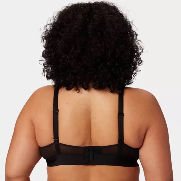 Black Floral Women's Bralette - Picture 3 of 7